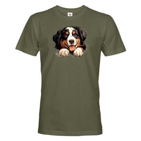 Pánské tričko Bernský salašnický pes - tričko pro milovníky psů BezvaTriko