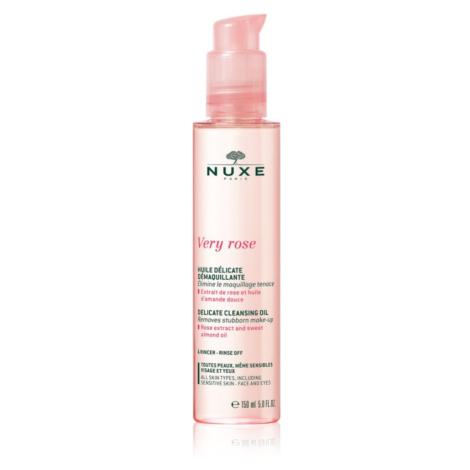 Nuxe Very Rose jemný čisticí olej na obličej a oči 150 ml