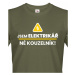 Pánské tričko Jsem elektrikář, né kouzelník! - ideální dárek k narozeninám