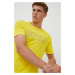 Bavlněné tričko BOSS Boss Athleisure žlutá barva