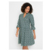 Bonprix BODYFLIRT bavlněné šaty se vzorem Barva: Zelená, Mezinárodní