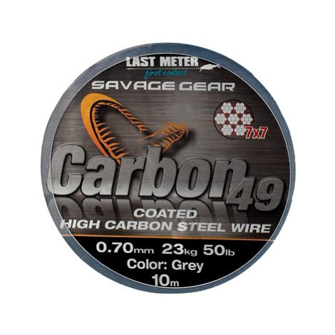 Savage Gear Carbon49 0,70mm 23kg 50lb 10m Coated Grey