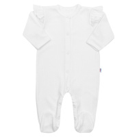 Kojenecký bavlněný overal New Baby Practical bílý holka