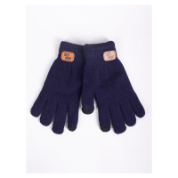 Yoclub Kids's Gloves RED-0211C-AA50-002 Navy Blue