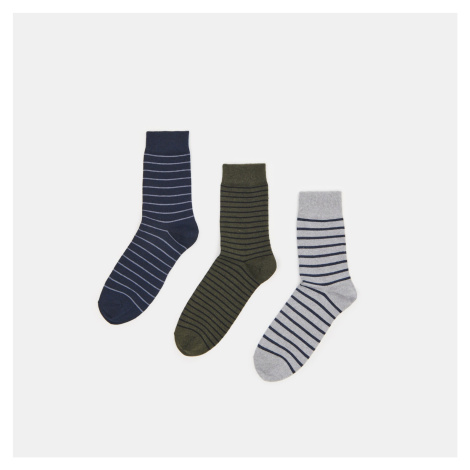 Sinsay - Sada 3 párů ponožek - Modrá