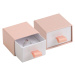 JK Box Pudrově růžová dárková krabička na šperky DE-3/A5/A1