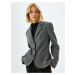 Koton Blazer Jacket Double Breasted Reverse Collar Pocket Buttoned