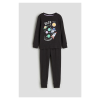 H & M - Žerzejové pyžamo - černá