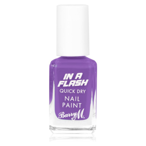 Barry M IN A FLASH rychleschnoucí lak na nehty odstín Patient Purple 10 ml