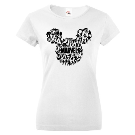 Dámské tričko Mickey Marvel - tričko pro fanoušky Marvelu BezvaTriko