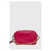 Kožená kabelka Red Valentino růžová barva