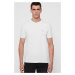 Bavlněné tričko AllSaints bílá barva