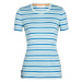 Dámské triko Icebreaker Women Wave SS Tee Stripe