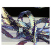 Sybai Hřbítková Stuha Mirage Braidback Black Dark Violet 3,5mm 1m