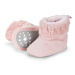 Sterntaler Dětské boty pletené manžety růžové