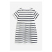 H & M - Šaty z bavlněného žerzeje - bílá