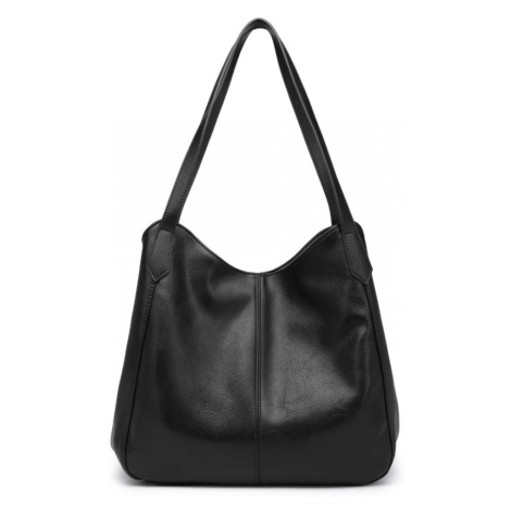 Miss Lulu dámská kabelka se třemi přihrádkami LH2230 - černá