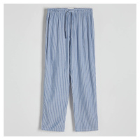 Reserved - Pyžamové kalhoty z viskózy - Modrá