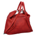 Stylový dámský koženkový kabelko/batoh Irseya, červený