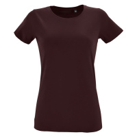 SOĽS Regent Fit Women Dámské tričko SL02758 Oxblood