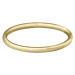 Troli Pozlacený minimalistický prsten z oceli Gold 57 mm