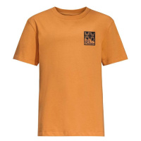 Dětské bavlněné tričko Jack Wolfskin TEEN EXPLORING T B žlutá barva, s potiskem