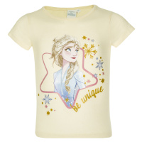 Frozen - licence Dívčí tričko - Frozen EV1016, světle žlutá Barva: Žlutá