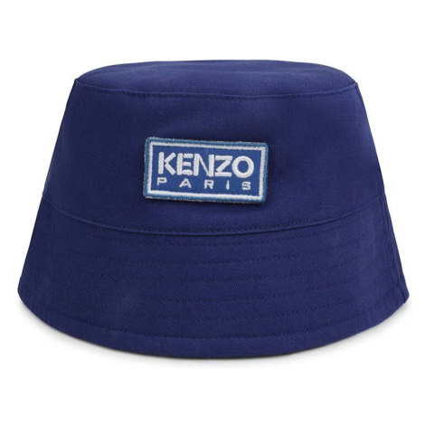 Dětský klobouk Kenzo Kids tmavomodrá barva, bavlněný