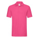 Men's Pink Premium Polo Shirt Friut of the Loom