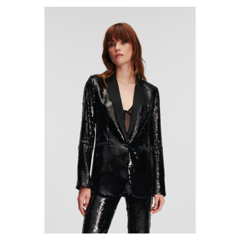 Blejzr karl lagerfeld sequin evening blazer black