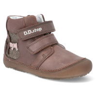 Barefoot dětské kotníkové boty D.D.step A063-35A hnědé