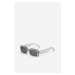H & M - Hranaté sluneční brýle - šedá