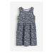 H & M - Vzorované bavlněné šaty - šedá