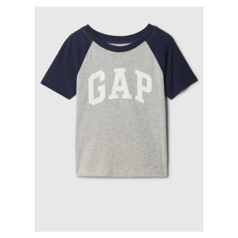 Modro-šedé klučičí tričko s logem GAP