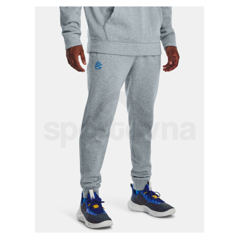 Tepláky Under Armour Curry Fleece Sweatpants - šedá/modrá