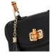 Luxusní dámská kožená kabelka Elenne, černá