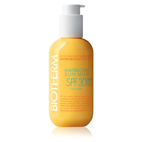 Biotherm Waterlover Sun Milk SPF 30 voděodolné mléko na opalování SPF 30 200 ml