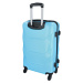 Cestovní plastový kufr Sonrado vel. M, světle modrá