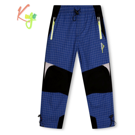Chlapecké plátěné kalhoty - KUGO FK7605, modrá Barva: Modrá