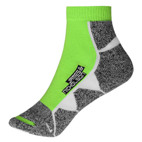 James&Nicholson Unisex sportovní ponožky JN214 Bright Green