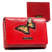 Dámská peněženka z přírodní a ekologické kůže s motýlkem