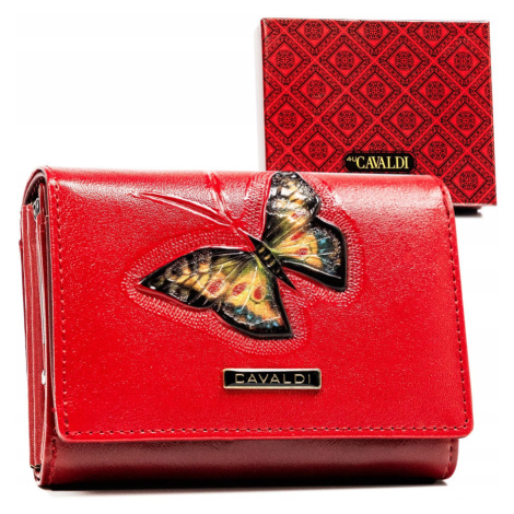 Dámská peněženka z přírodní a ekologické kůže s motýlkem 4U CAVALDI