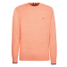 Tommy Hilfiger Sweater - TIPPED PIMA CTN MOULINE C-NK orange