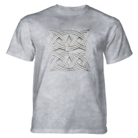 Pánské batikované triko The Mountain - Stone Knot - šedé