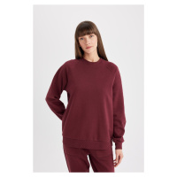 DEFACTO Oversize Fit Crew Neck Thick Casual Sweatshirt