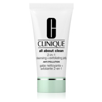 Clinique All About Clean 2-in-1 Cleansing + Exfoliating Jelly exfoliační čisticí gel 150 ml