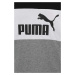 Dětské bavlněné tričko Puma ESS Block Tee B šedá barva