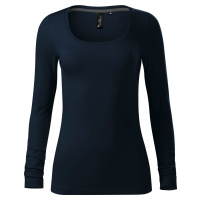 MALFINI Premium® Dámské strečové triko Brave s hlubším kulatým výstřihem, dlouhý rukáv