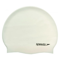 Speedo PLAIN FLAT CAP Plavecká čepice, bílá, velikost