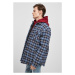 Plaid Quilted Shirt Jacket - lightblue/darkblue